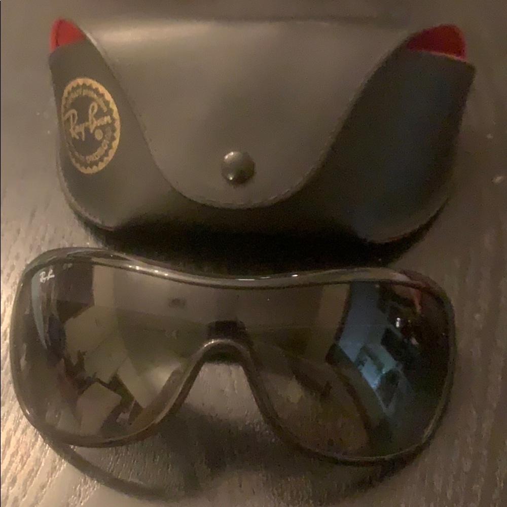 Ray-Ban black wrap around sunglasses
